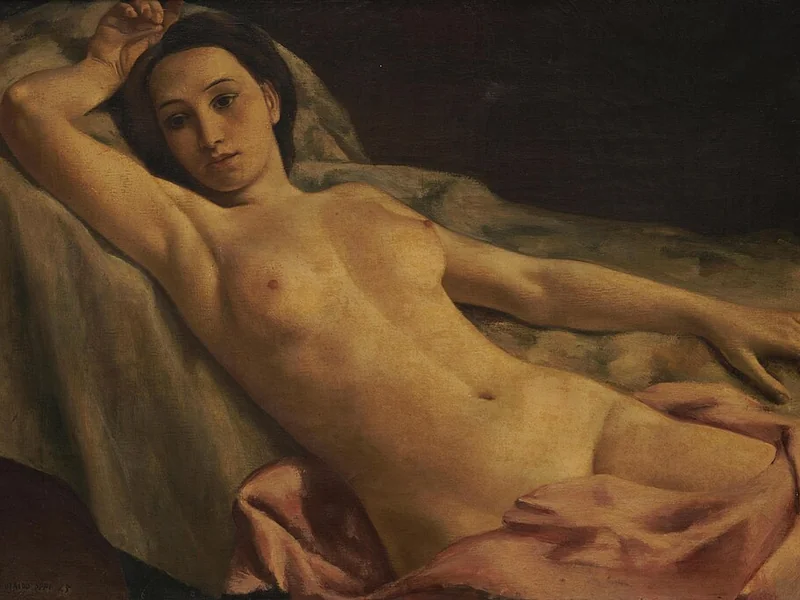 1889-Ubaldo Oppi - Nudo, 1925